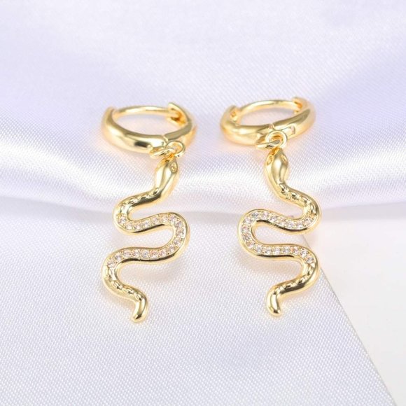 Gold Huggie Earrings - Picture 1 of 3